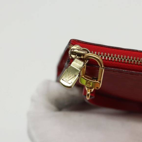 LOUIS VUITTON Epi Pochette Accessoires Accessory Pouch Red M52987 Auth ar12695 - Picture 10 of 16
